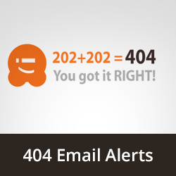 404 email alerts