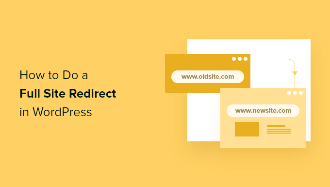 a full site redirect in wordpress