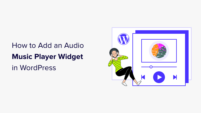 add an audio player widget in wordpress og
