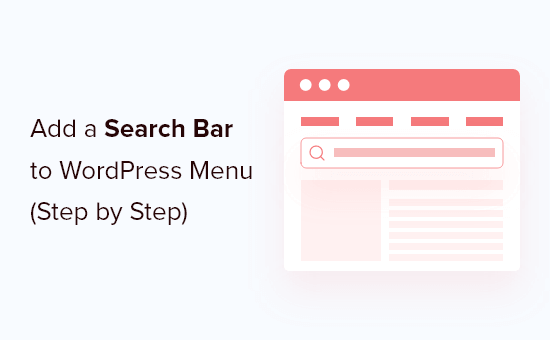 add search bar to wordpress menu og