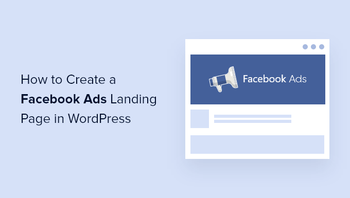 create facebook ads landing page in wordpress og