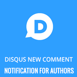 disqus author notification