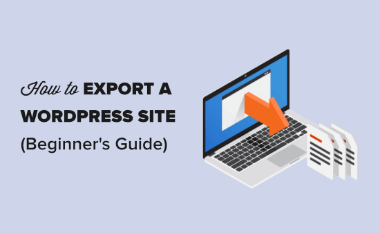 export wordpress site main