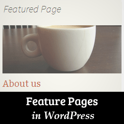 feature page wordpress
