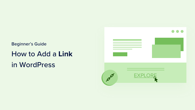 how to add a link in wordpress og