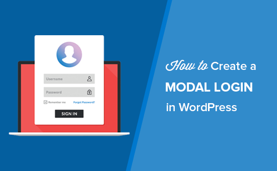how to create a modal login in wordpress featured