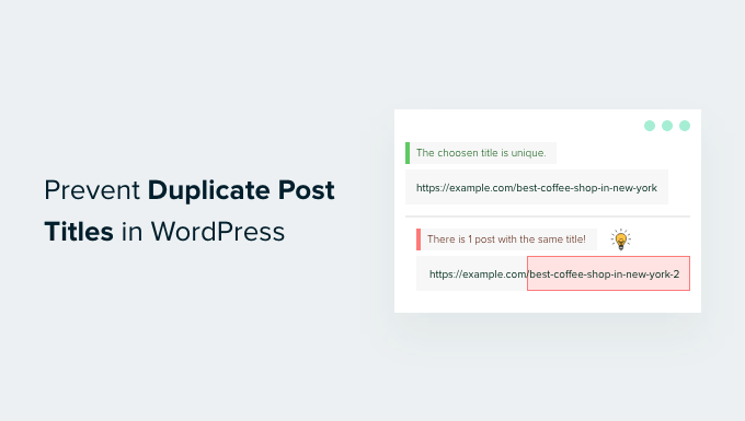 how to prevent duplicate post titles in wordpress og