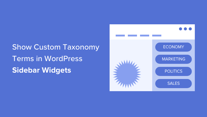 show custom taxonomy terms in wordpress sidebar widgets og
