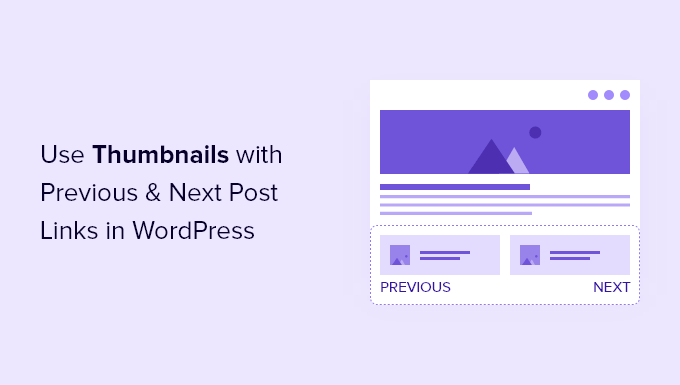 use thumbnails with previous and next post links in wordpress og