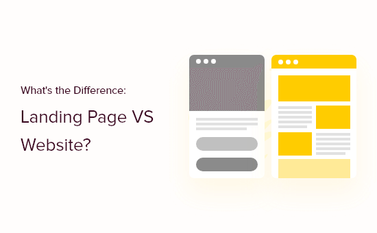 whats the difference between landing page vs website og