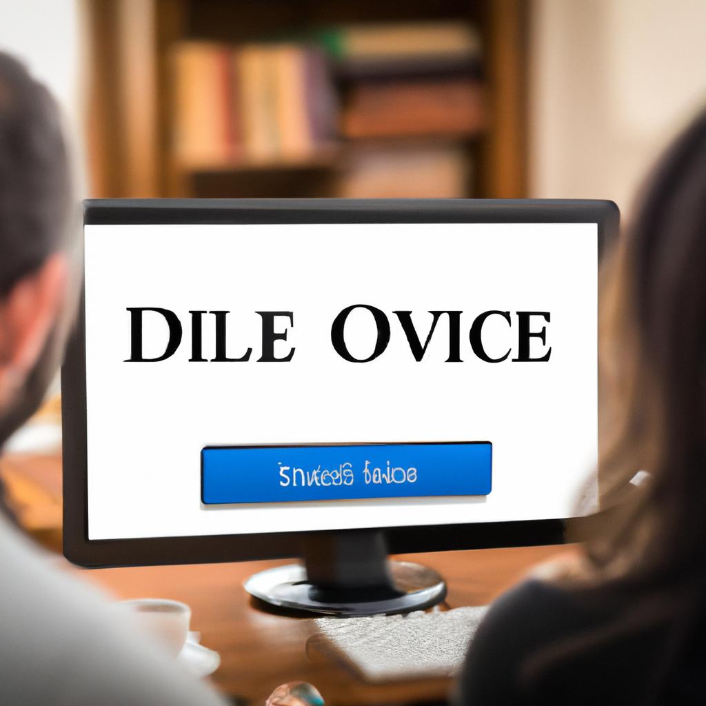 filing a divorce online